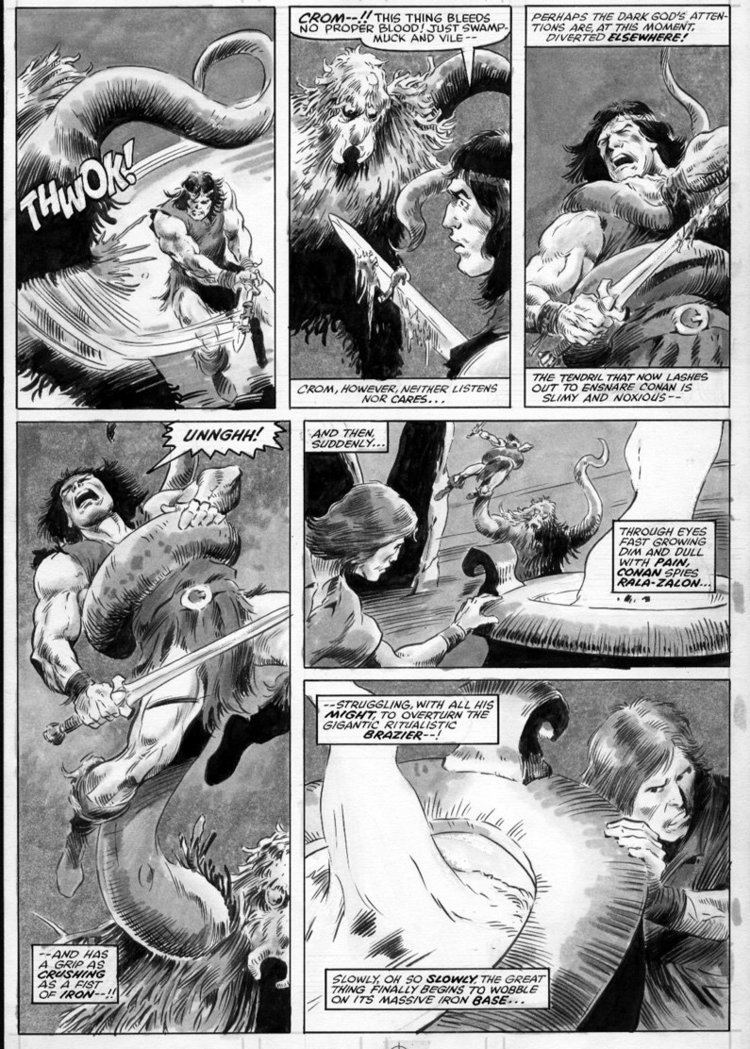 Val Mayerik MAYERIK VAL Savage Sword of Conan magazine 84 pg 27 in Stephen