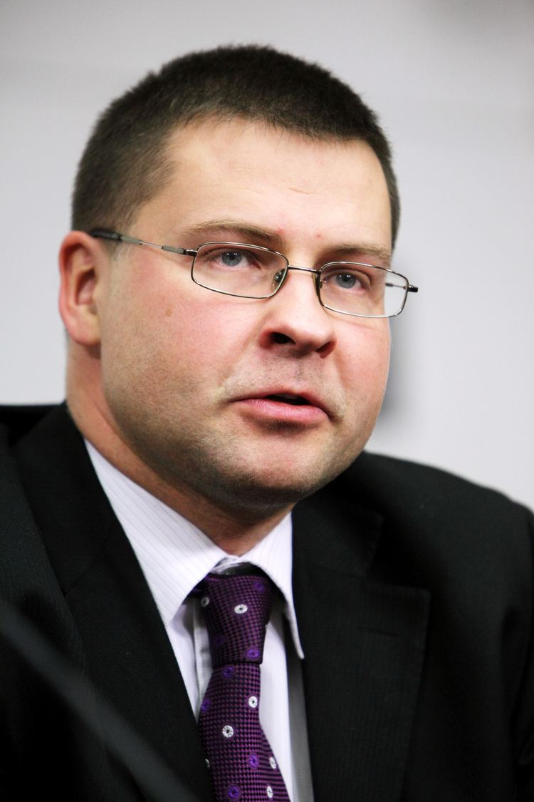 Valdis Dombrovskis FileLettlands statsminister Valdis Dombrovskis under en