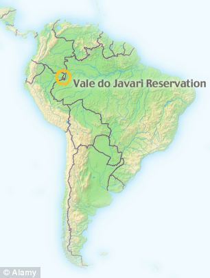 The Vale do Javari Reservation is located by satellite an indigenous tribe without contact with civilization.