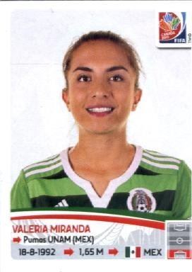 Valeria Miranda 2015 Panini Womens World Cup Sticker 465 Valeria Miranda TEAM