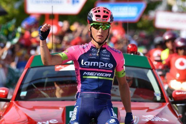 Valerio Conti Valerio Conti wins Vuelta a Espaa stage 13 half an hour ahead of