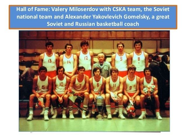 Valery Miloserdov Valery Miloserdov the legend of basketball