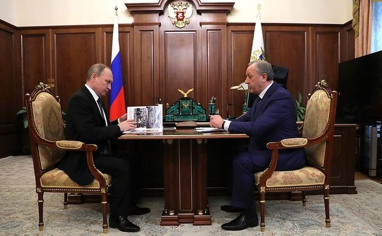 Valery Radayev Meeting with Saratov Region Governor Valery Radayev President of