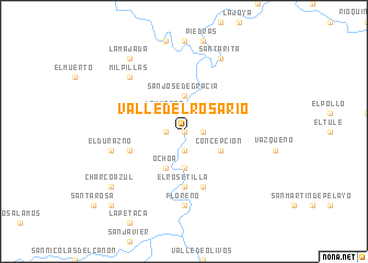 Valle del Rosario Valle del Rosario Mexico map nonanet