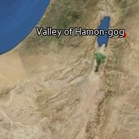 A map showing the location of Valley of Hamon-Gog.