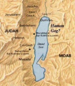 A map showing the location of the Dead Sea and its surrounding regions.