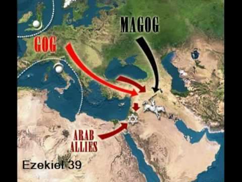 Prophecy map of Gog and Magog.