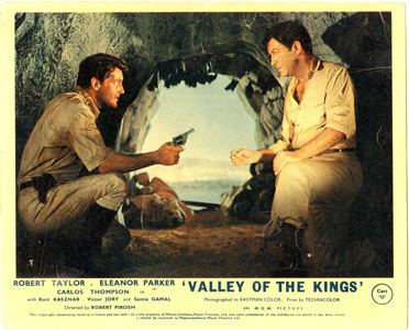 Valley of the Kings 1954 Robert Taylor UK cave scene lobby