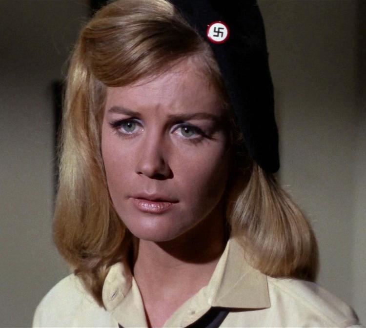 Valora Noland wearing a yellow blouse in a scene from the 1966 tv series Star Trek