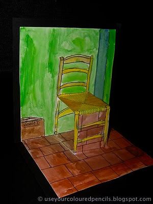 Van Gogh's Chair Use Your Coloured Pencils Van Gogh39s Chair PopUps