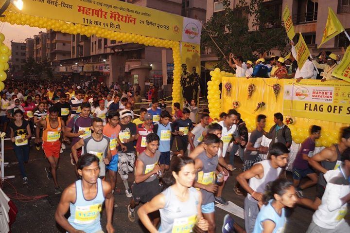 Vasai-Virar Mayor's Marathon 5th National Vasai Virar Mayors Marathon at Virar Nalasopara Vasai