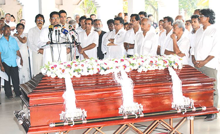 Vasantha Obeysekera Vasantha Obeysekeras final journey Daily News