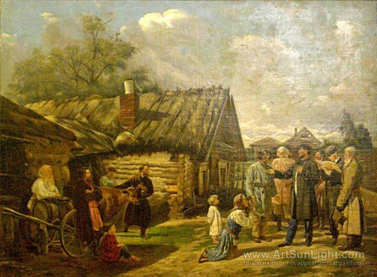Vasili Pukirev Sbor nedoimok 18691870 Vasily Pukirev oil painting