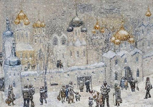 Vasily Sitnikov Beauty will save Painting by Russian artist Vasily Sitnikov 3