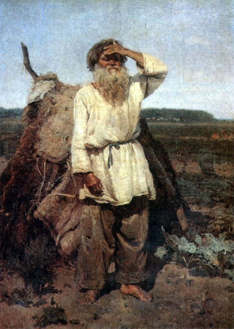 Vasily Surikov The old gardener Vasily Surikov WikiArtorg