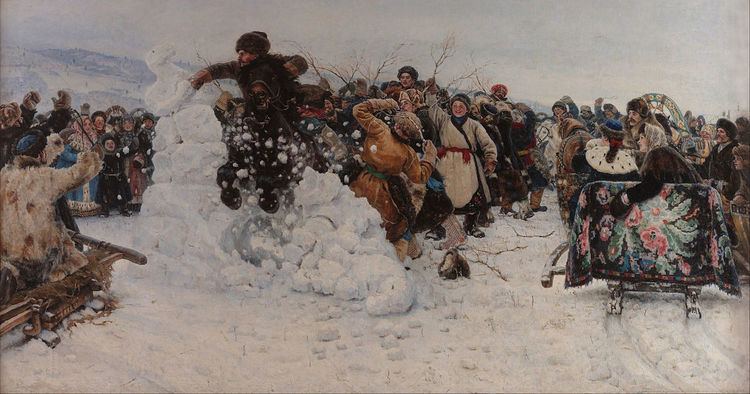 Vasily Surikov FileVasily Surikov Taking a Snow Town Google Art