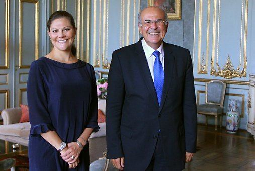 Vassilios Skouris Crown Princess gives audience for President of the European Court of