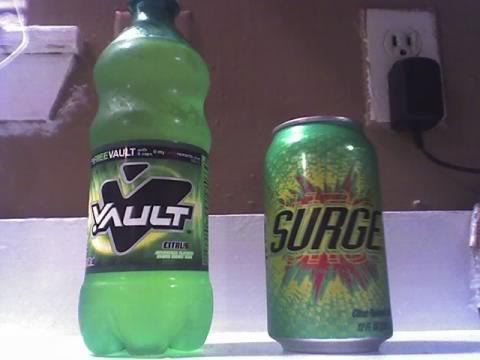 Vault (soft drink) My Surge Vs Vault TASTE TEST Archive BevNETcom39s Bevboard