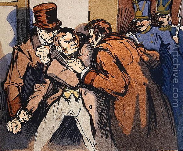 Vautrin The Arrest of Vautrin illustration for Splendeurs et Miseres des
