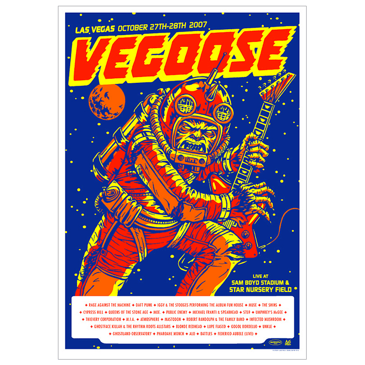 Vegoose Vegoose Festival 2007 Poster Ames Bros