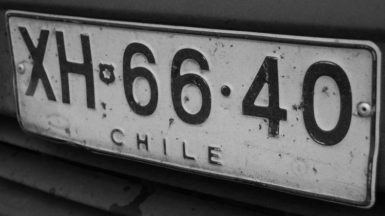 Vehicle registration plates of Chile