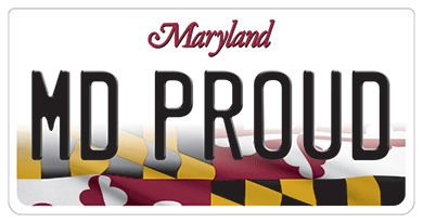 Vehicle registration plates of Maryland