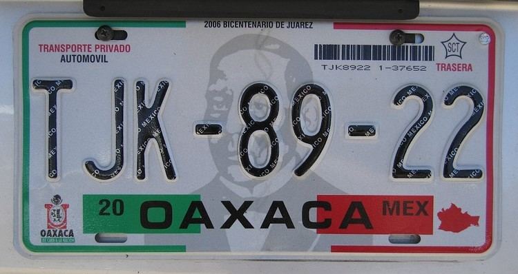 Vehicle registration plates of Mexico