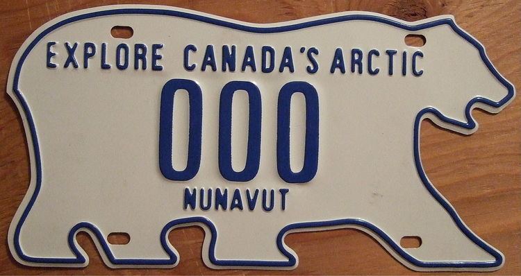 Vehicle registration plates of Nunavut