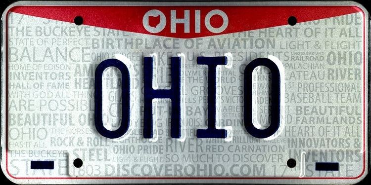 Vehicle registration plates of Ohio