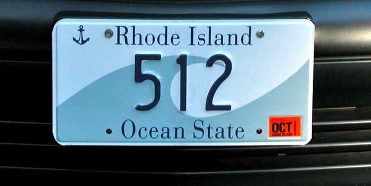 Vehicle registration plates of Rhode Island