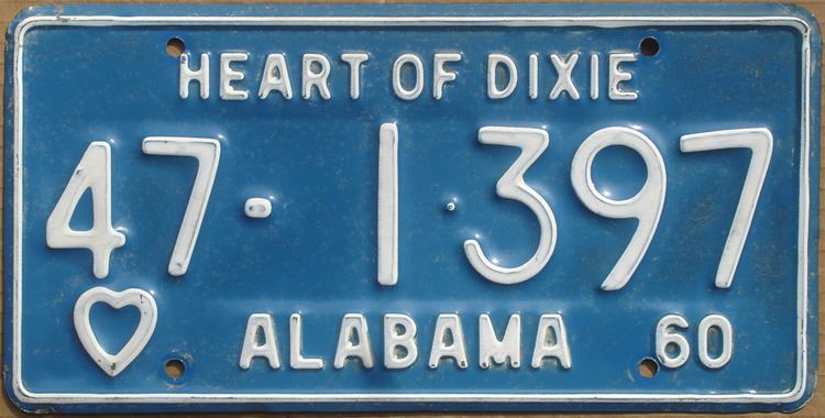 Vehicle registration plates of the United States for 1960