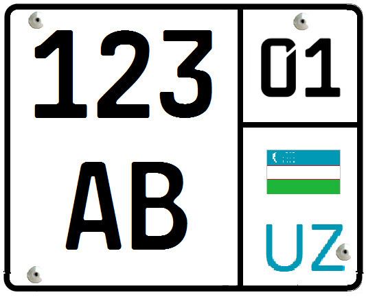 Vehicle registration plates of Uzbekistan