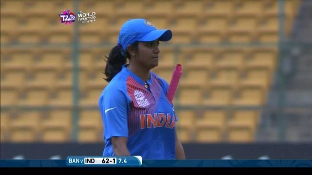 Vellaswamy Vanitha Vellaswamy Vanitha Match Hero for India v BAN ICC Womens WT20 2016