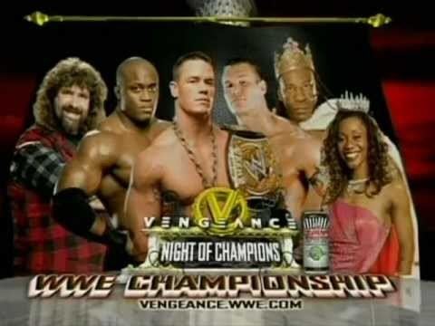 Vengeance: Night of Champions WWE Vengeance Night of Champions 2007 match card YouTube
