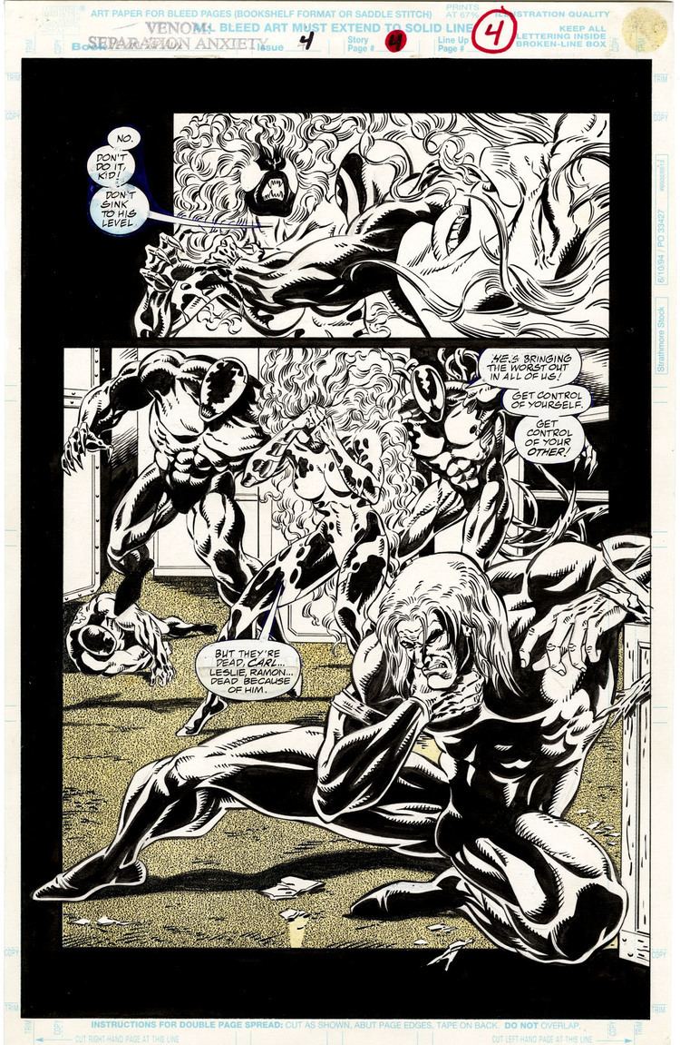 Venom: Separation Anxiety Venom Separation Anxiety Issue 4 Page 4 Comic Art Nostalgic