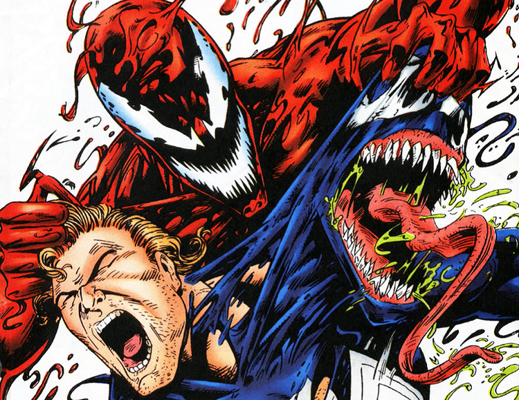 Venom vs. Carnage Venom Vs Carnage Is an Epic Battle Between Costumes