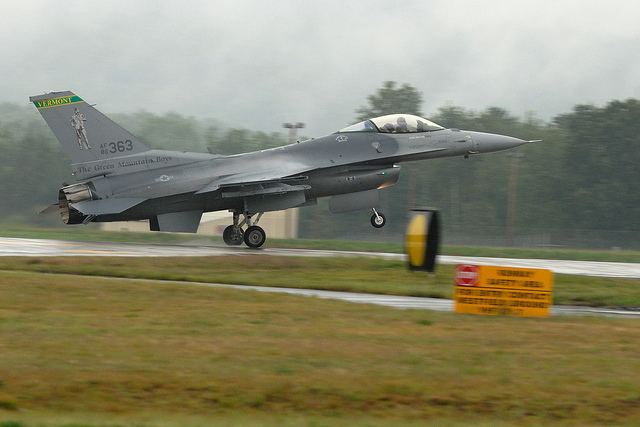 Vermont Air National Guard Air National Guard F16s on Training Mission over Scotia on Friday