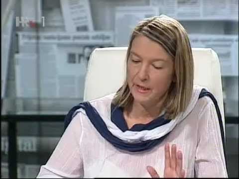 Vesna Teršelič Vesna Tereli on talk show 39Nedjeljom u 239 DOCUMENTA