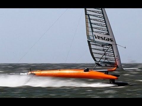Vestas Sailrocket Paul Larsen amp Vestas Sail Rocket 2 Smashing the Sailing World