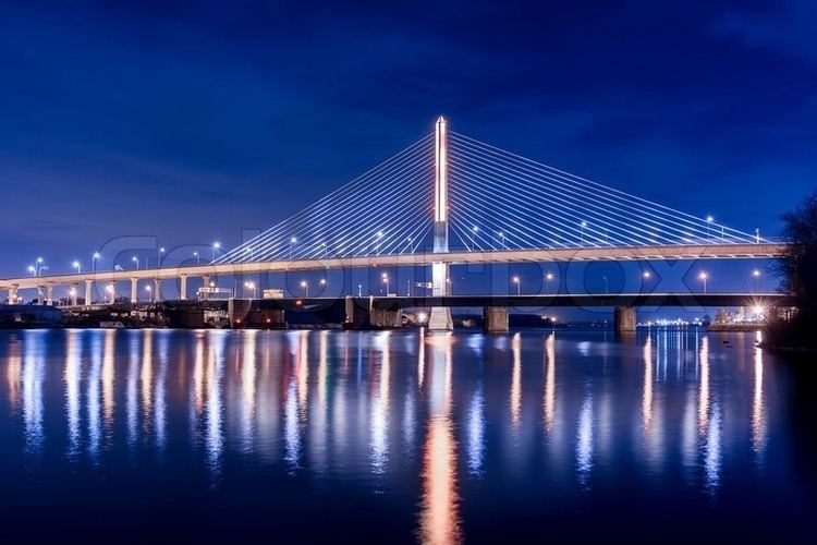 Stock image of 'Veterans Glass City Skyway Bridge'