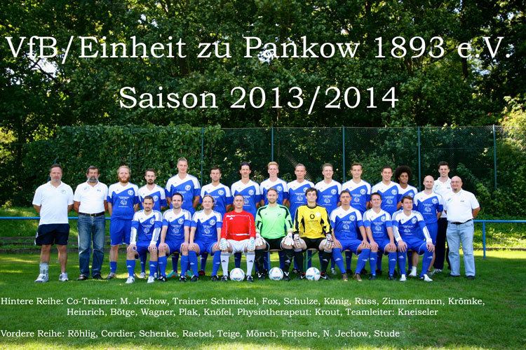 VfB Einheit zu Pankow VfB Einheit zu Pankow 1893 1 Mannschaft Herren 201314 FuPa