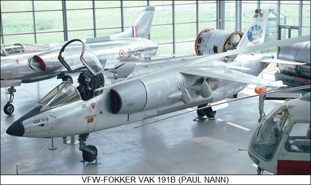 VFW VAK 191B German Jet VTOL VJ 101C Do 31 amp VAK 191B