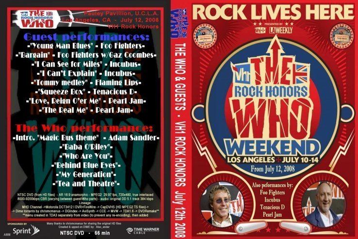 VH1 Rock Honors The Who 2008 VH1 Rock Honors Weekend Rock Peaks