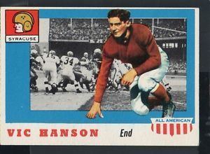 Vic Hanson 1955 Topps All American Football Card 57 Vic HansonSyracuse eBay