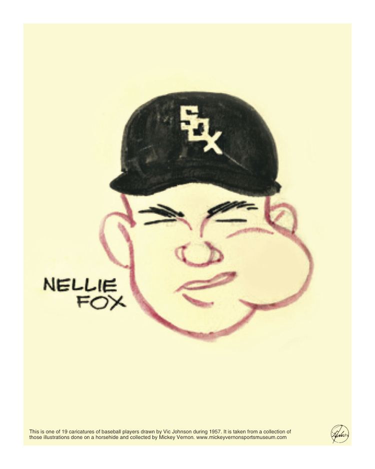 Vic Johnson (baseball) American League players drawn by Vic Johnson Nellie Fox DC