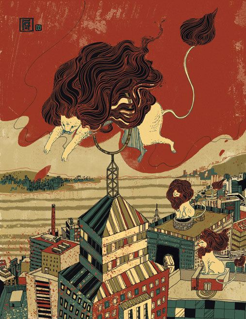 Victo Ngai Victo Ngai Books behind pictures Books Behind Pictures