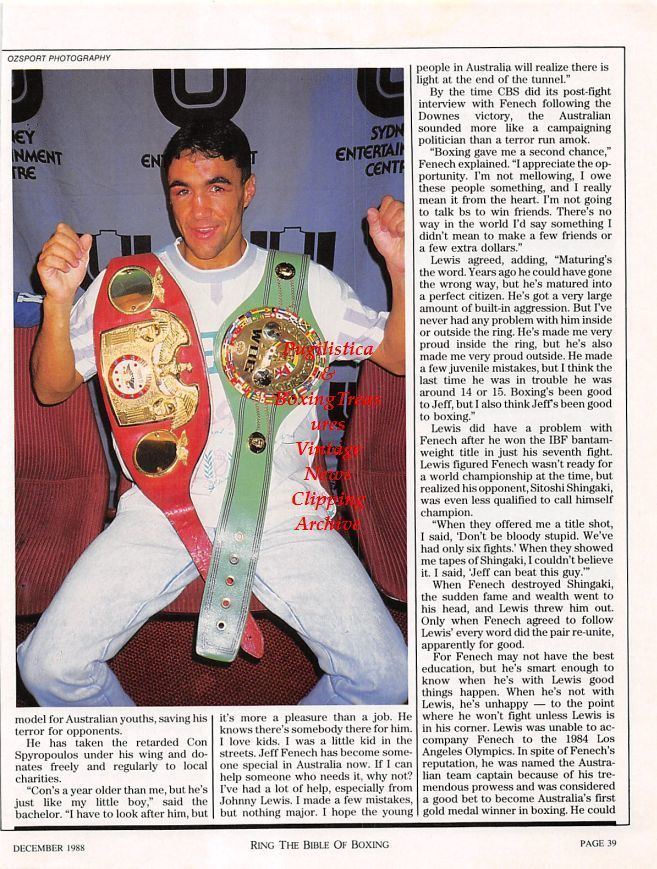 Victor Callejas News Clipping 1227 Jeff Fenech vs Victor Callejas