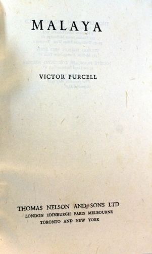 Victor Purcell Malaya Victor Purcell 1948 GOHD Books