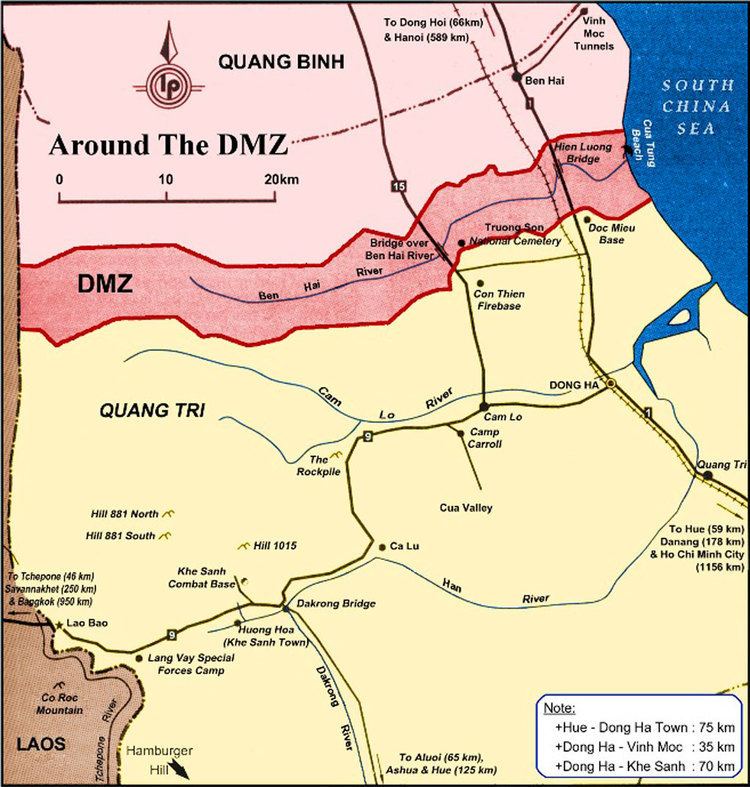 Vietnamese Demilitarized Zone Vinh Moc tunnels and remains of Vietnam DMZ Dong Ha Vietnam