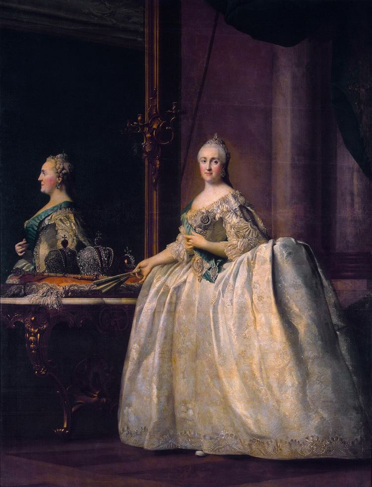 Vigilius Eriksen FileCatherine II in front of a mirror by Vigilius Eriksen 17624